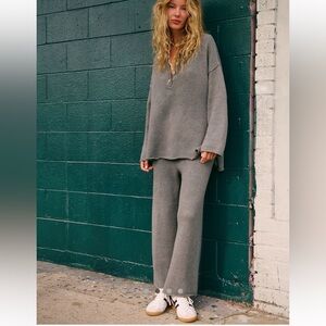 Never worn Free People Beach dark brown set